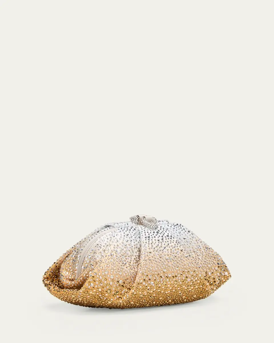 Judith Leiber Couture Gemma Pleated Ombré Crystal Top-Handle Bag | Thumbnail 3 Judith Leiber Couture Gemma Pleated Ombré Crystal Top-Handle Bag | Thumbnail 3