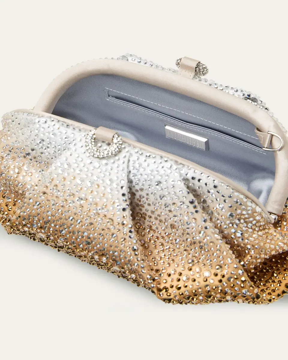 Judith Leiber Couture Gemma Pleated Ombré Crystal Top-Handle Bag | Thumbnail 4 Judith Leiber Couture Gemma Pleated Ombré Crystal Top-Handle Bag | Thumbnail 4