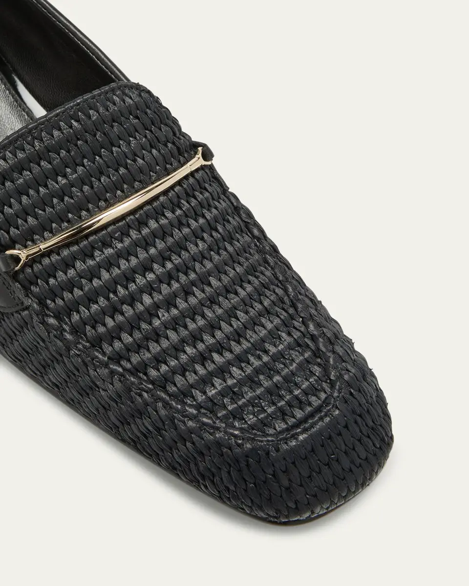 Victoria Beckham Raffia Metal-Strap Easy Loafers | Thumbnail 5 Victoria Beckham Raffia Metal-Strap Easy Loafers | Thumbnail 5