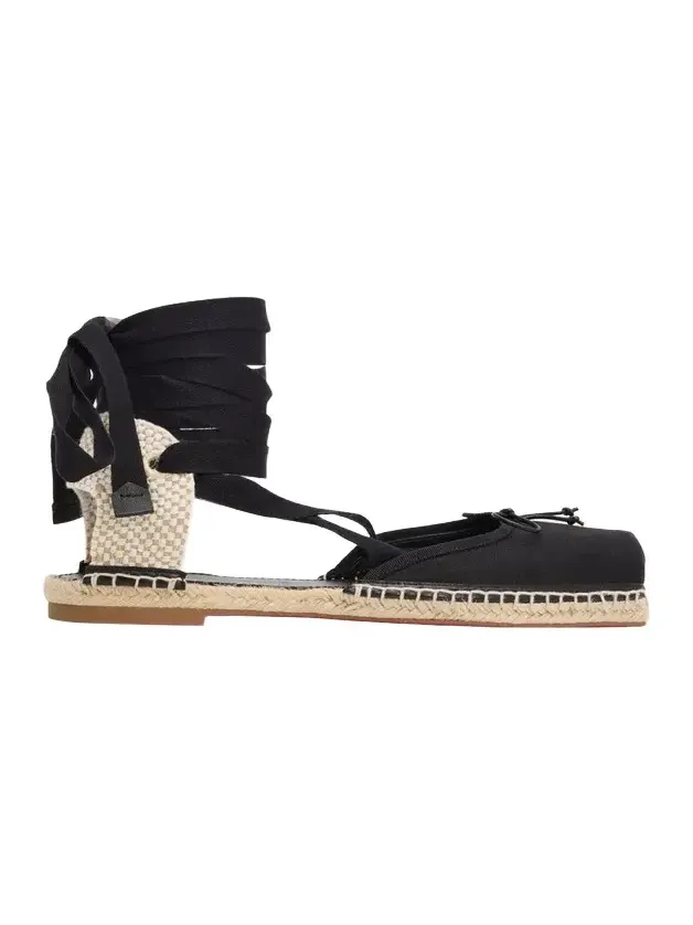 Christian Louboutin Cassiadrilla Canvas Lace-Up Espadrilles