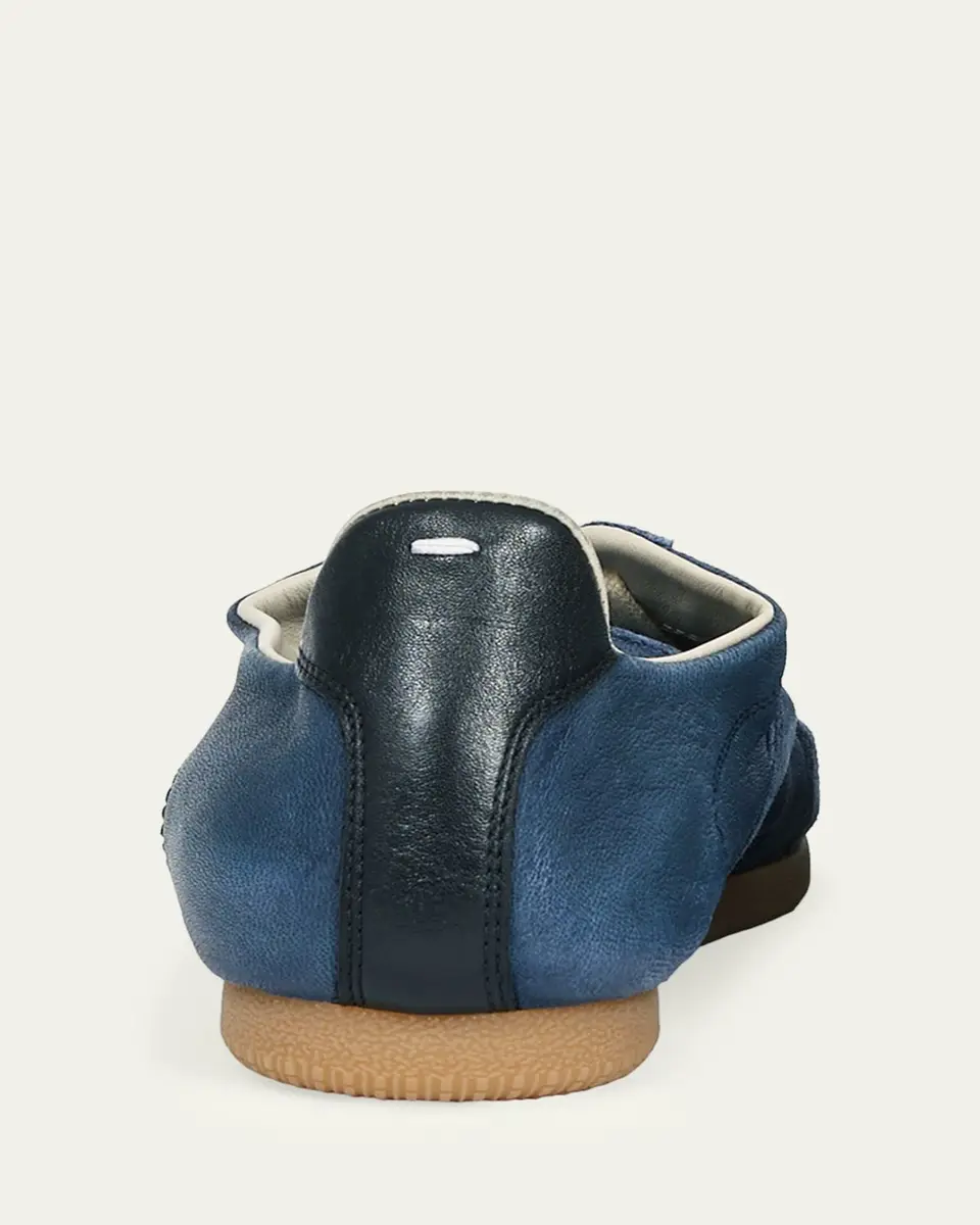 Maison Margiela Men's Replica Napa Leather and Suede Low-Top Sneakers | Thumbnail 3 Maison Margiela Men's Replica Napa Leather and Suede Low-Top Sneakers | Thumbnail 3