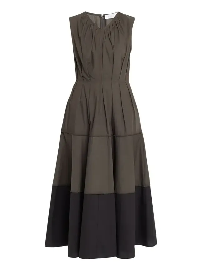 Kailey Tiered Poplin Maxi Dress
