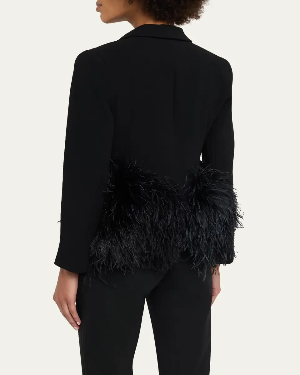 Libertine Feathered Single-Breasted Jacket | Thumbnail 3