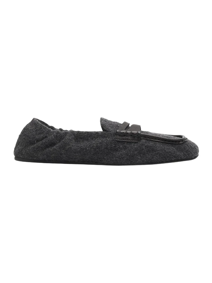 Miu Miu Flannel Penny Loafers