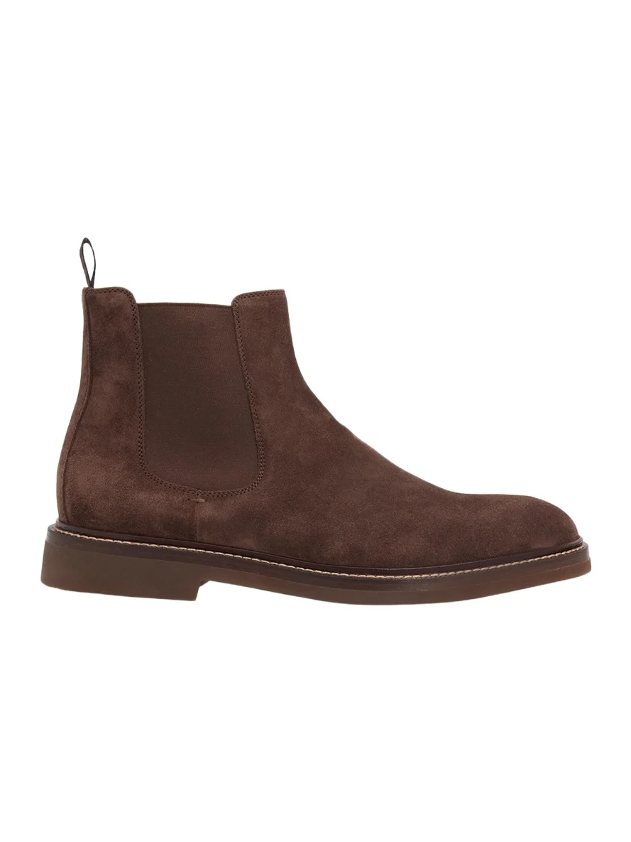 Brunello Cucinelli Men's Suede Chelsea Boots