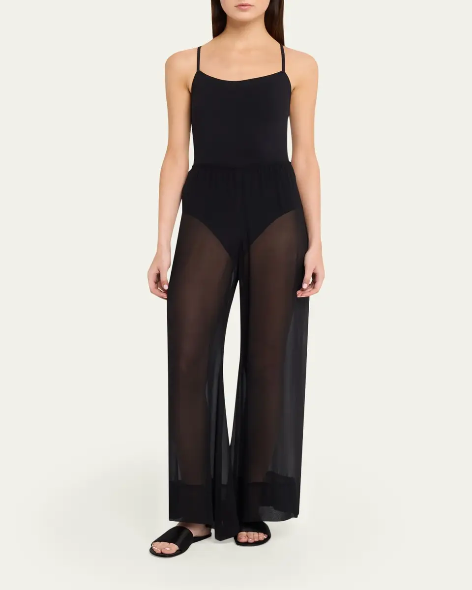 ALL THREE Poppy Chiffon Wide-Leg Pants | Thumbnail 2 ALL THREE Poppy Chiffon Wide-Leg Pants | Thumbnail 2