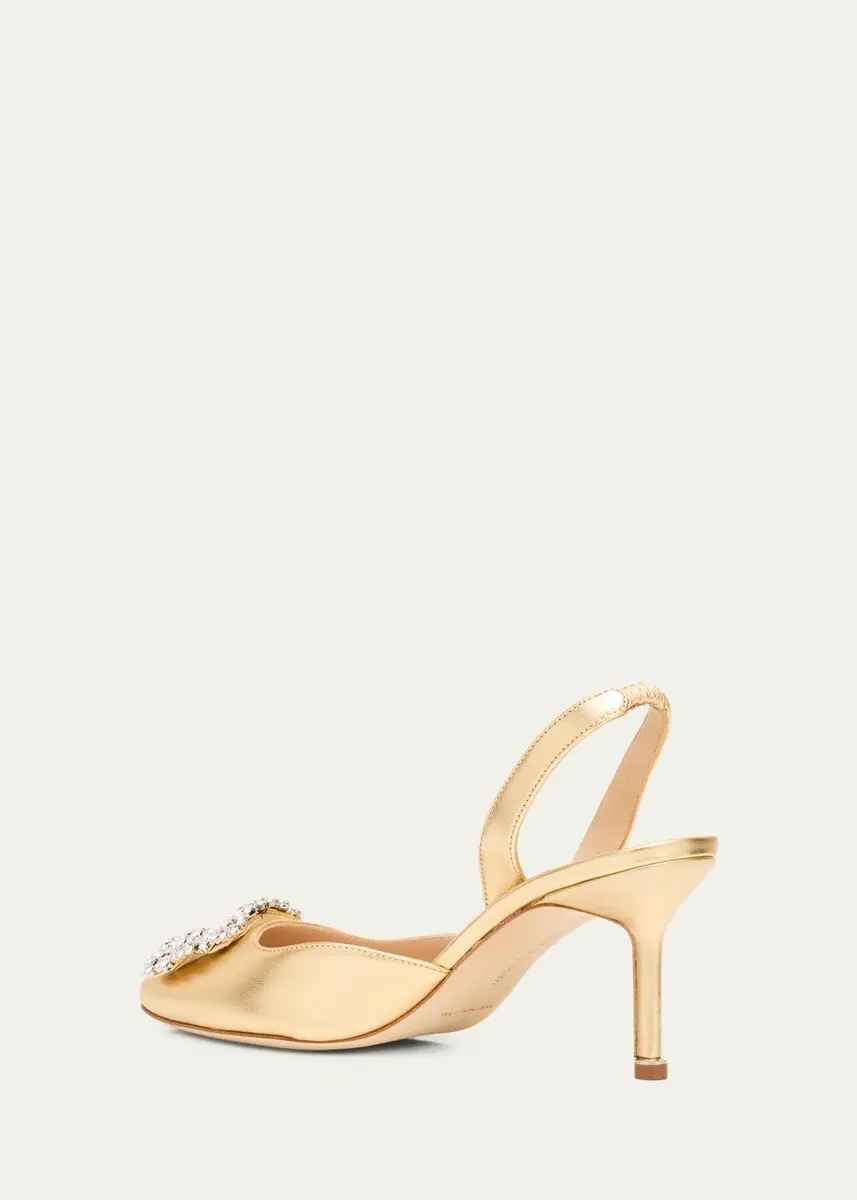 Manolo Blahnik 90mm BB Metallic Leather Pumps | Thumbnail 2 Manolo Blahnik 90mm BB Metallic Leather Pumps | Thumbnail 2
