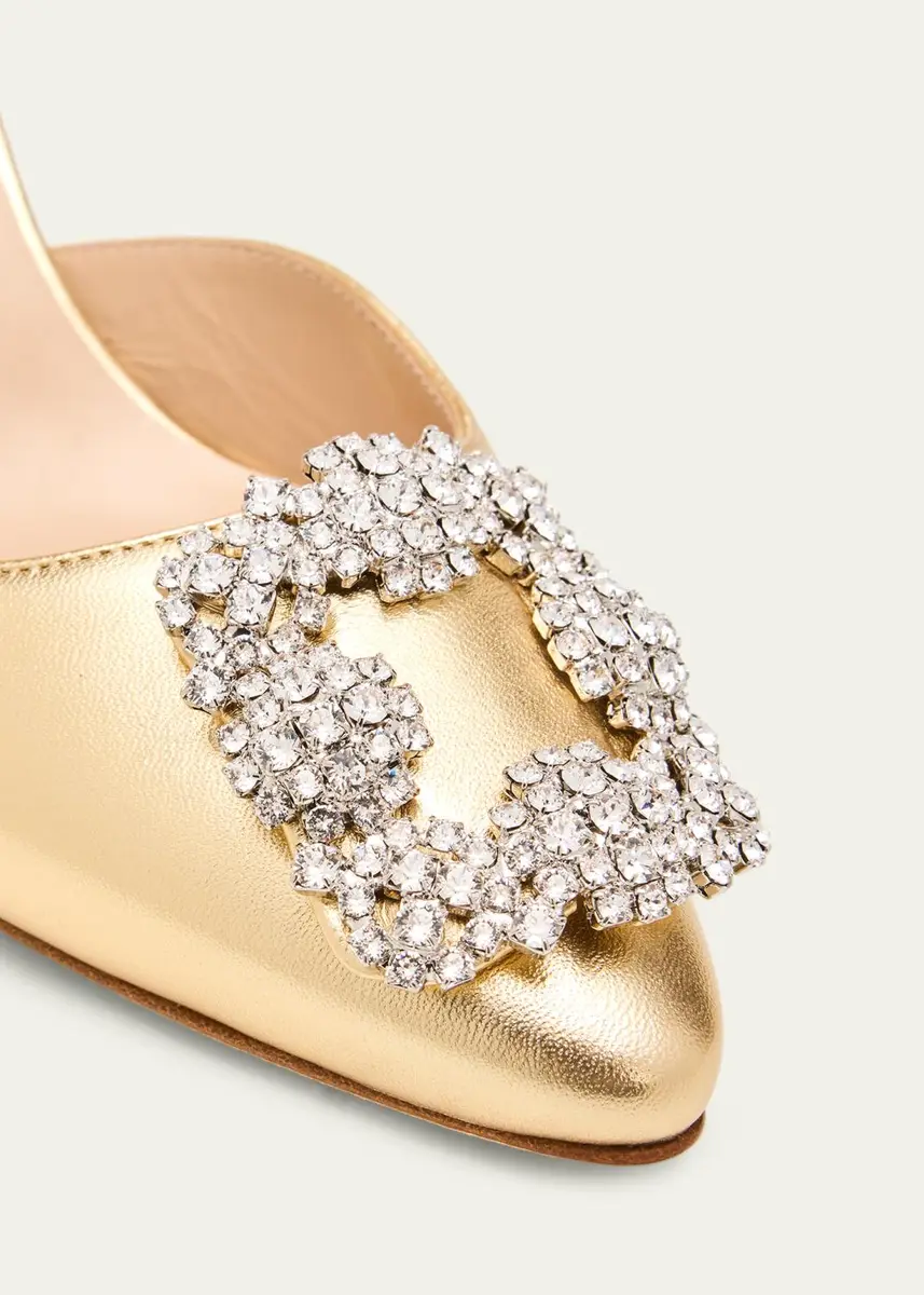 Manolo Blahnik 90mm BB Metallic Leather Pumps | Thumbnail 3 Manolo Blahnik 90mm BB Metallic Leather Pumps | Thumbnail 3