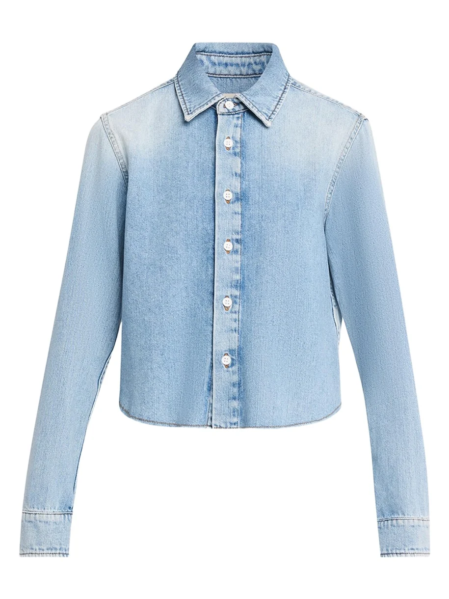 ALL THREE Hira Denim Button-Front Shirt
