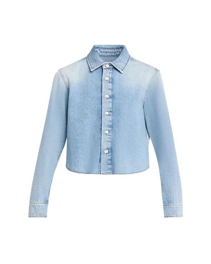 Hira Denim Button-Front Shirt