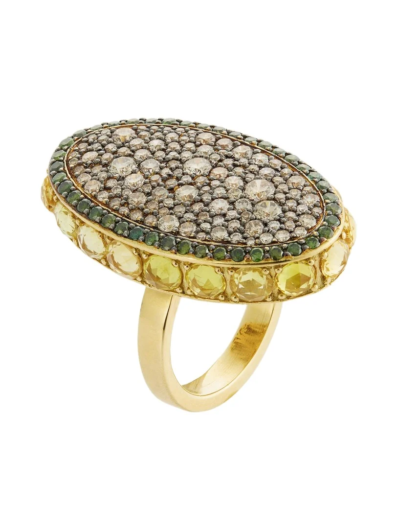 Ileana Makri Secret Garden Ring with Diamonds and Sapphires