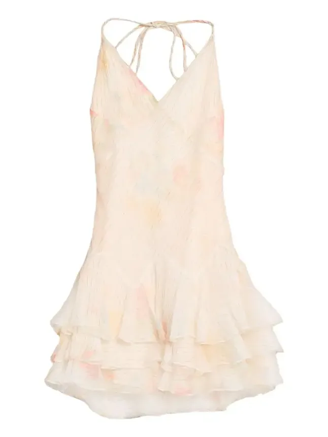 Adrinette Floral Tiered Mini Dress Adrinette Floral Tiered Mini Dress
