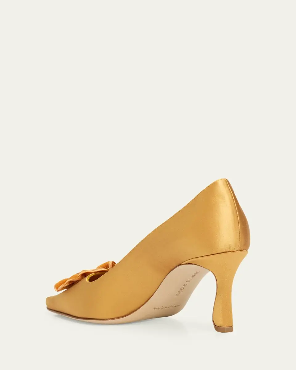 Manolo Blahnik 60mm Fortan Satin Pumps | Thumbnail 2