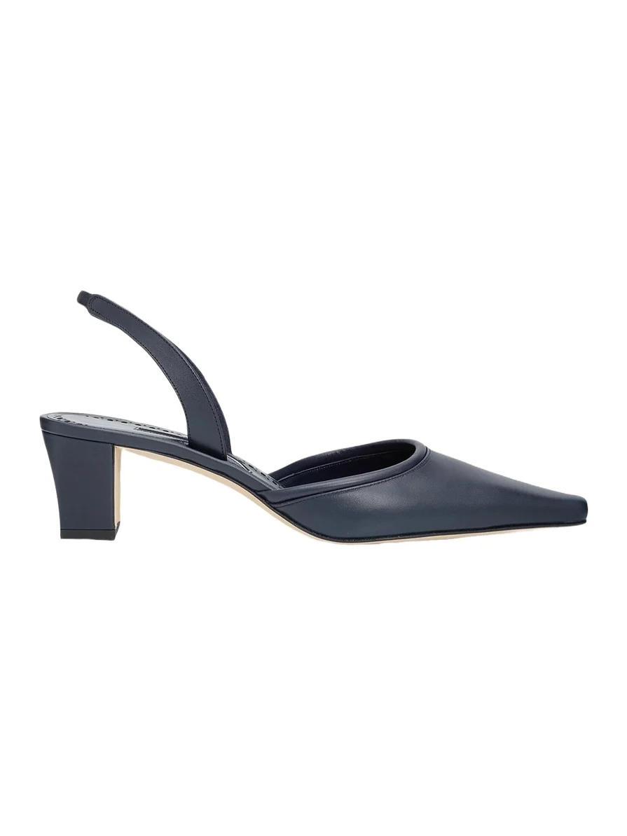 50mm Vendona Leather Slingback Pumps
