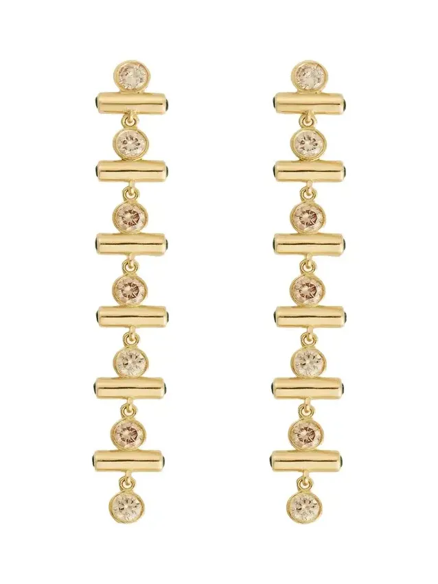 Emerald Edge Long Earrings Emerald Edge Long Earrings