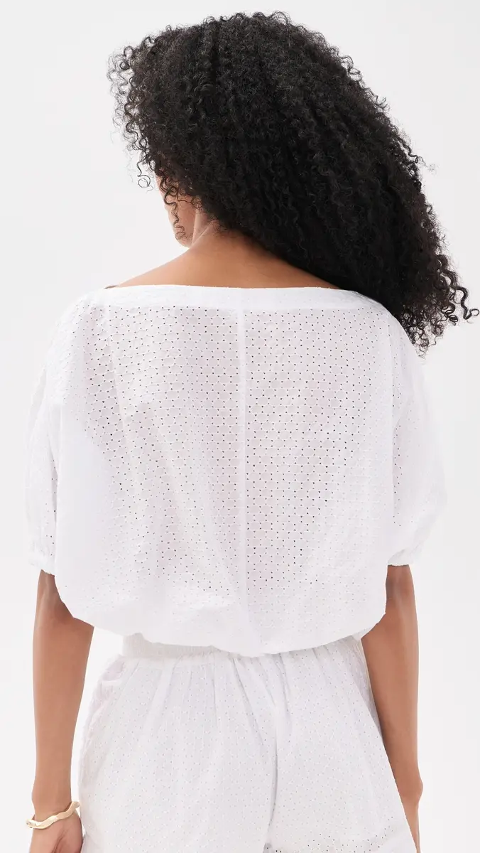 Secular Coco Birdseye Eyelet Top | Thumbnail 3 Secular Coco Birdseye Eyelet Top | Thumbnail 3