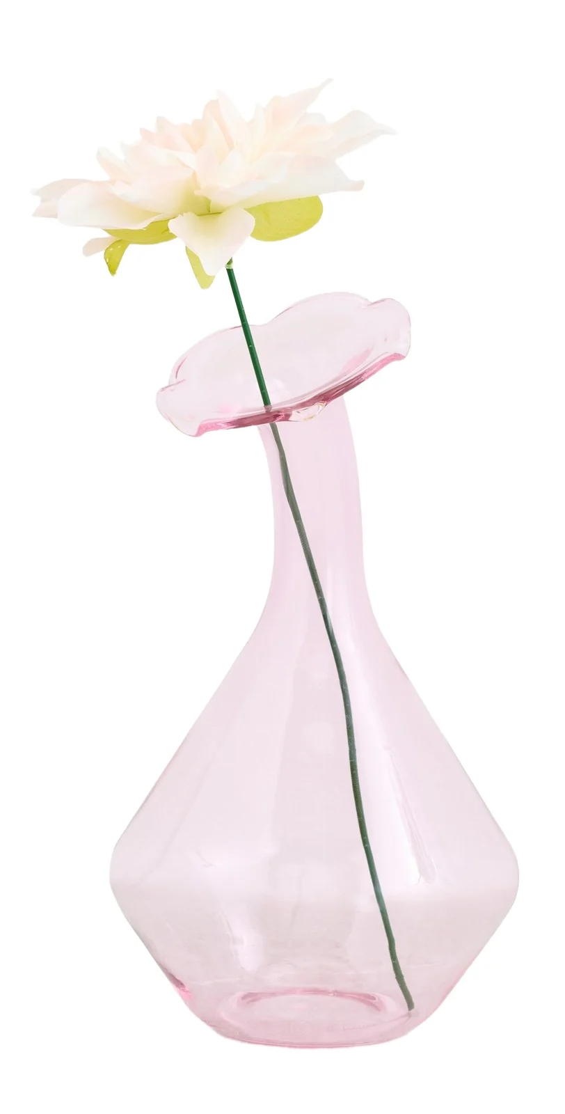 Tizo Design Glass Angled Neck Large Vase