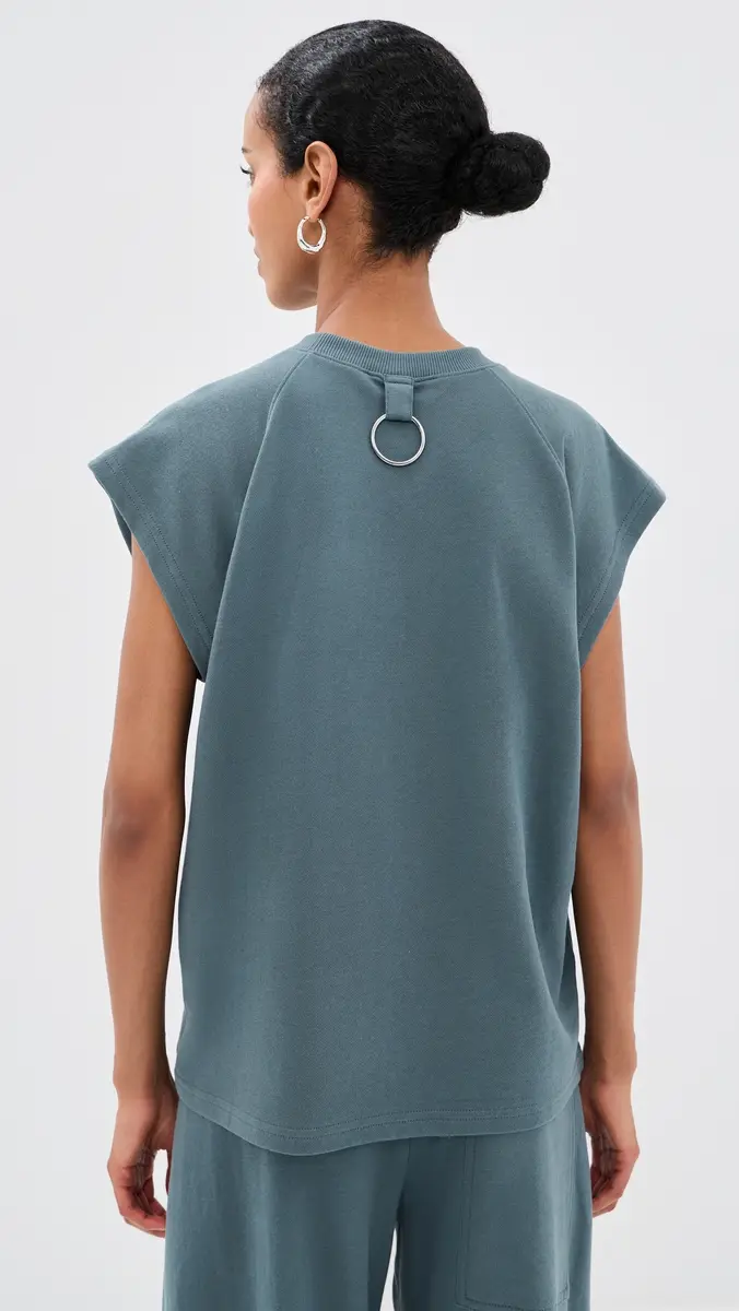 Tibi Lightweight Easy Sweatshirt Top | Thumbnail 4 Tibi Lightweight Easy Sweatshirt Top | Thumbnail 4