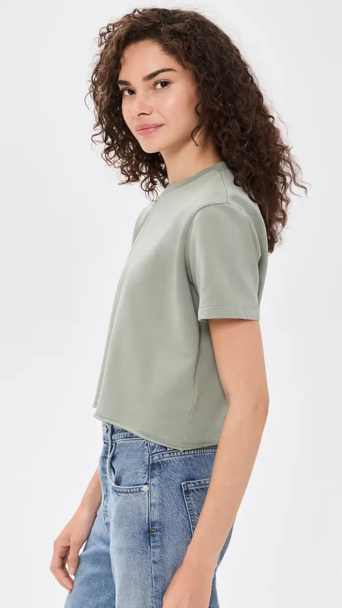 Splendid Palmer Terry Short Sleeve Tee Eucalyptus | Thumbnail 4