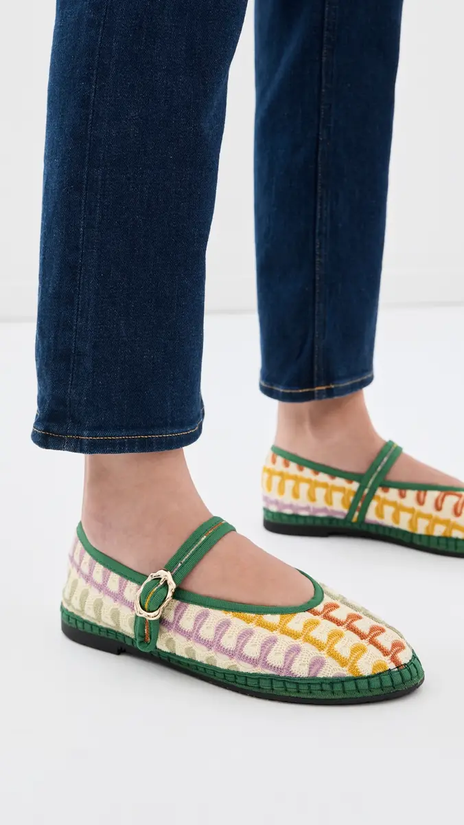 Flabelus Pierre Twist Mary Jane Flats | Thumbnail 3 Flabelus Pierre Twist Mary Jane Flats | Thumbnail 3