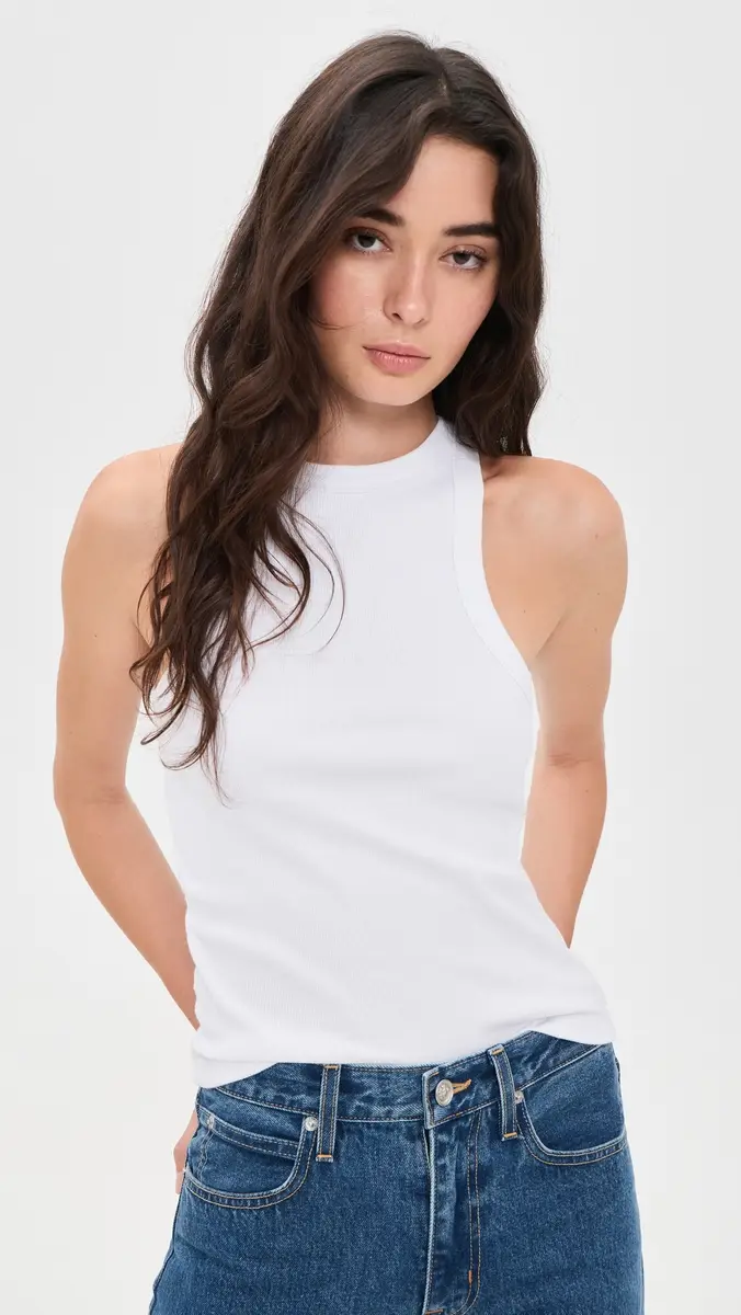 DL1961 High Neck Ribbed Tank | Thumbnail 2