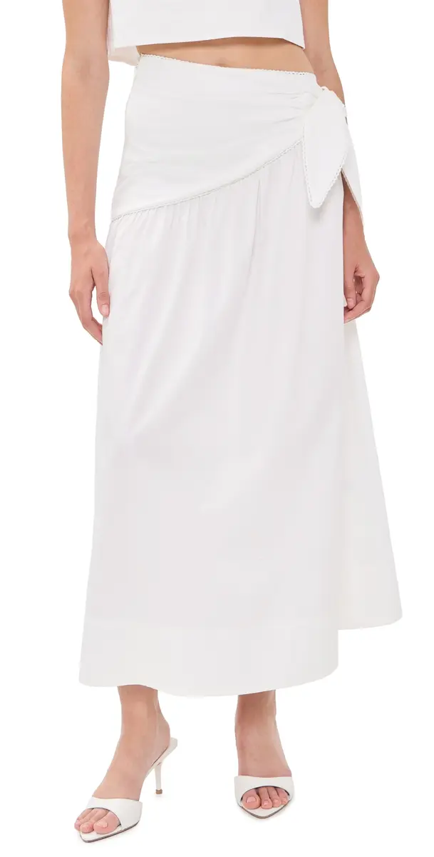 ROAME. Dixie Tie Skirt White L | Image 1 ROAME. Dixie Tie Skirt White L | Image 1