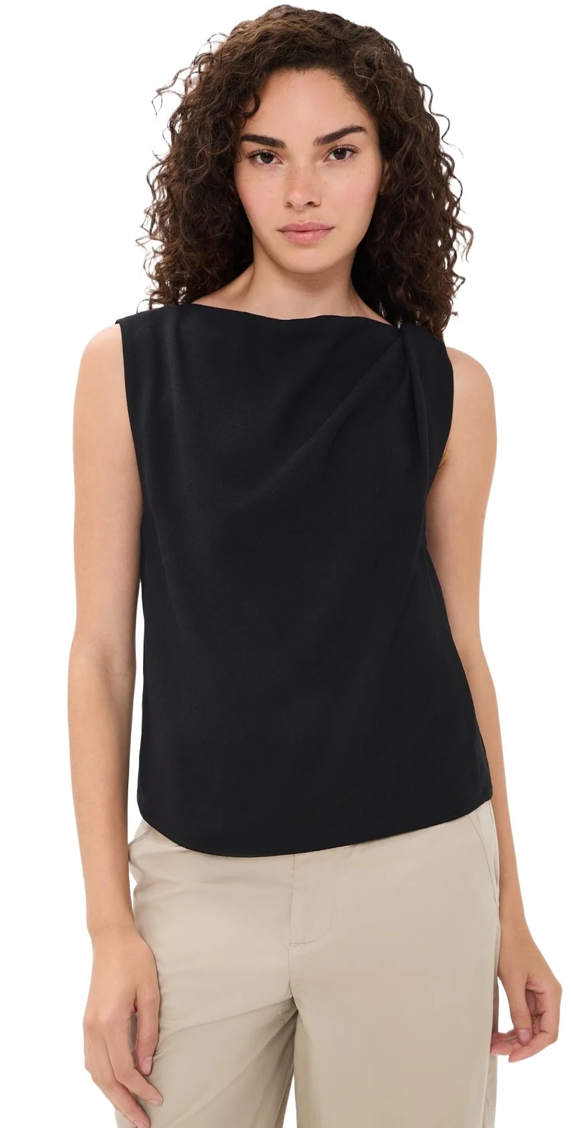 Draped Shoulder Top