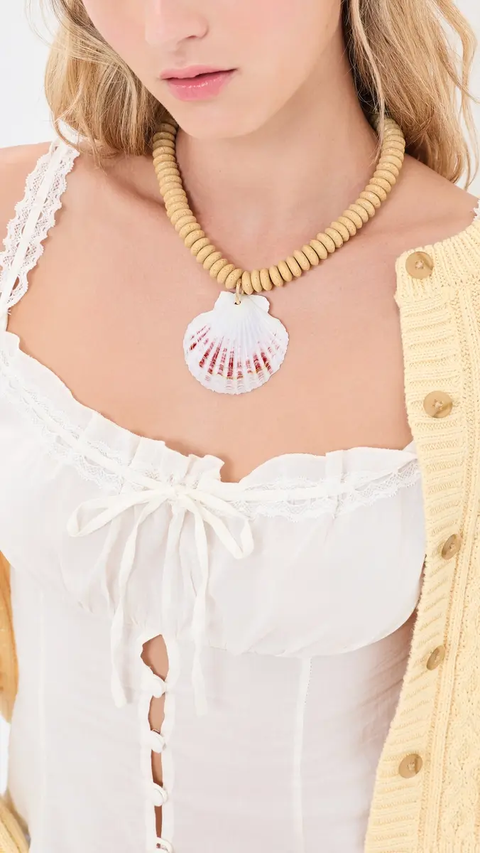 Logan Tay Carolina Yellow Shell Necklace | Thumbnail 3