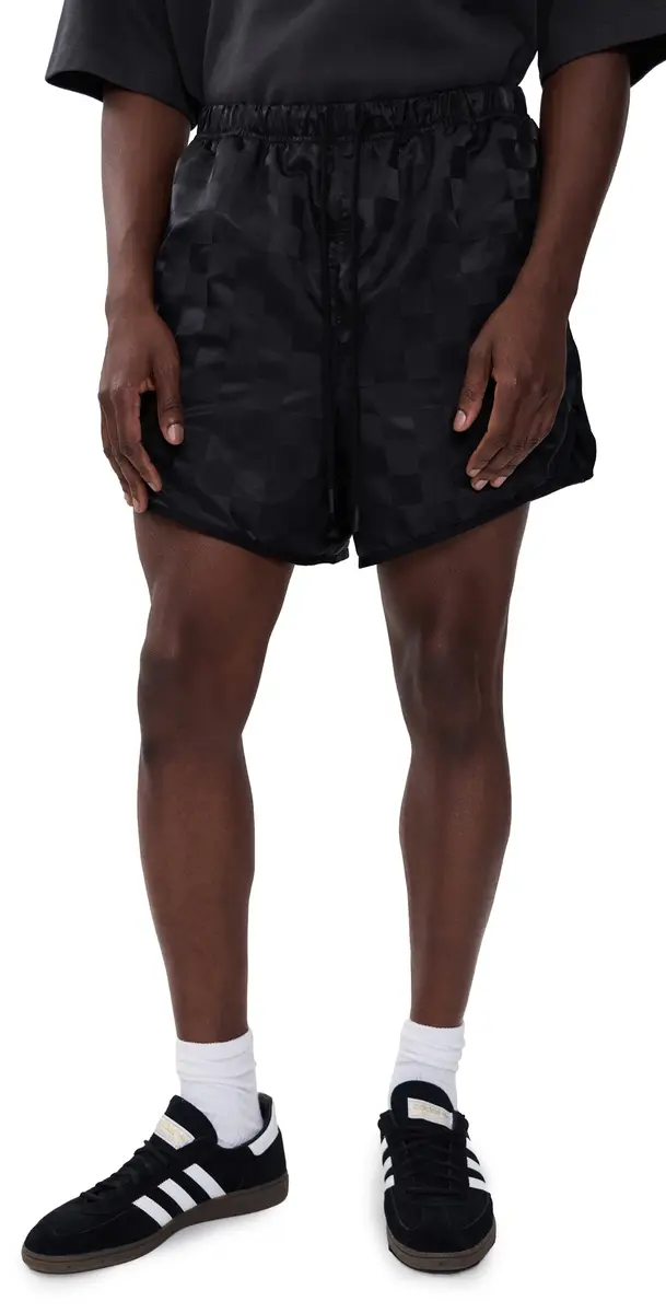 Fear of God Checkered Gym Shorts 5 Vintage Black | Image 1 Fear of God Checkered Gym Shorts 5 Vintage Black | Image 1