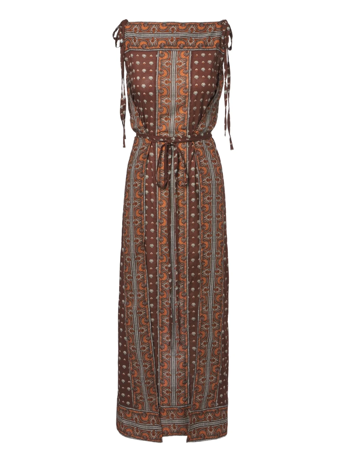 Dôen Amarante printed cotton voile midi dress