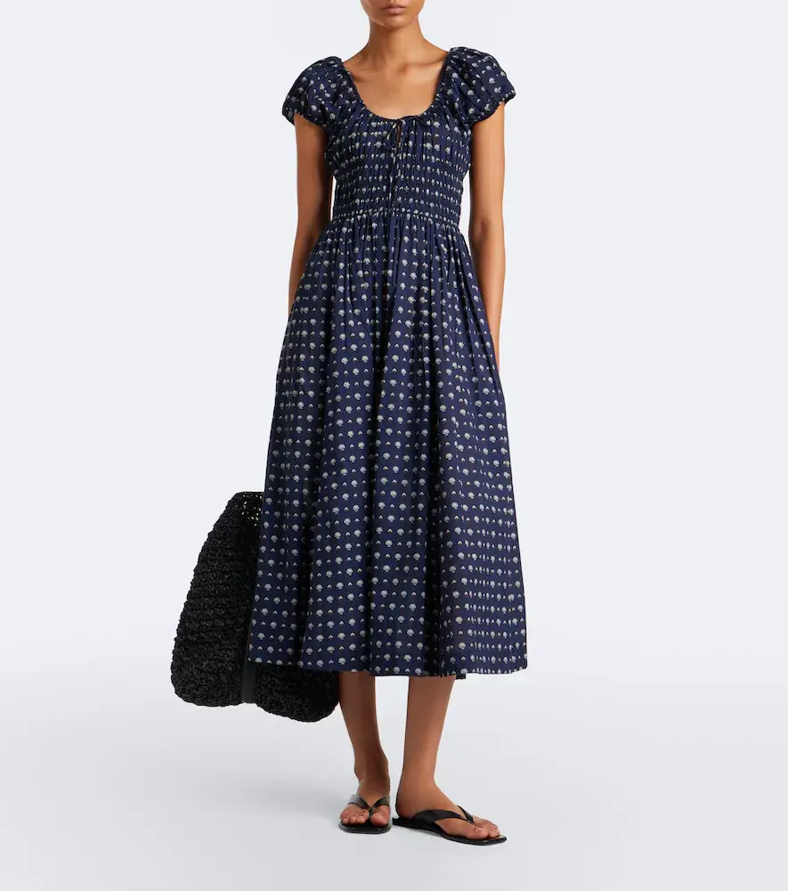 DÔEN Dôen Quinn printed cotton poplin midi dress | Thumbnail 2 DÔEN Dôen Quinn printed cotton poplin midi dress | Thumbnail 2
