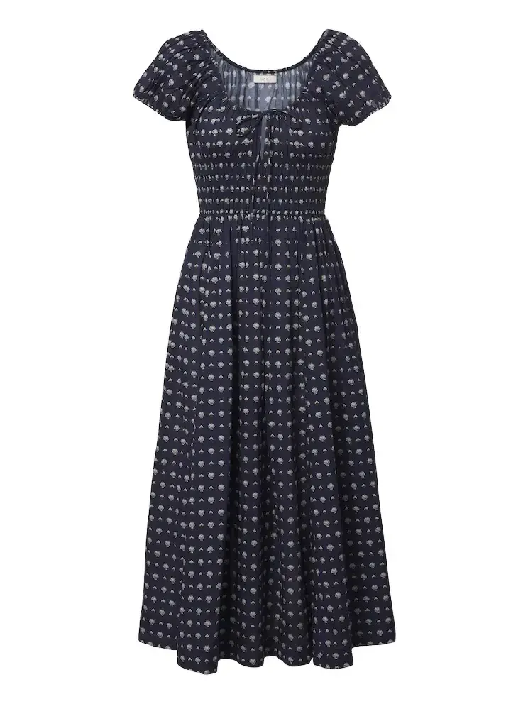 Dôen Quinn printed cotton poplin midi dress Dôen Quinn printed cotton poplin midi dress