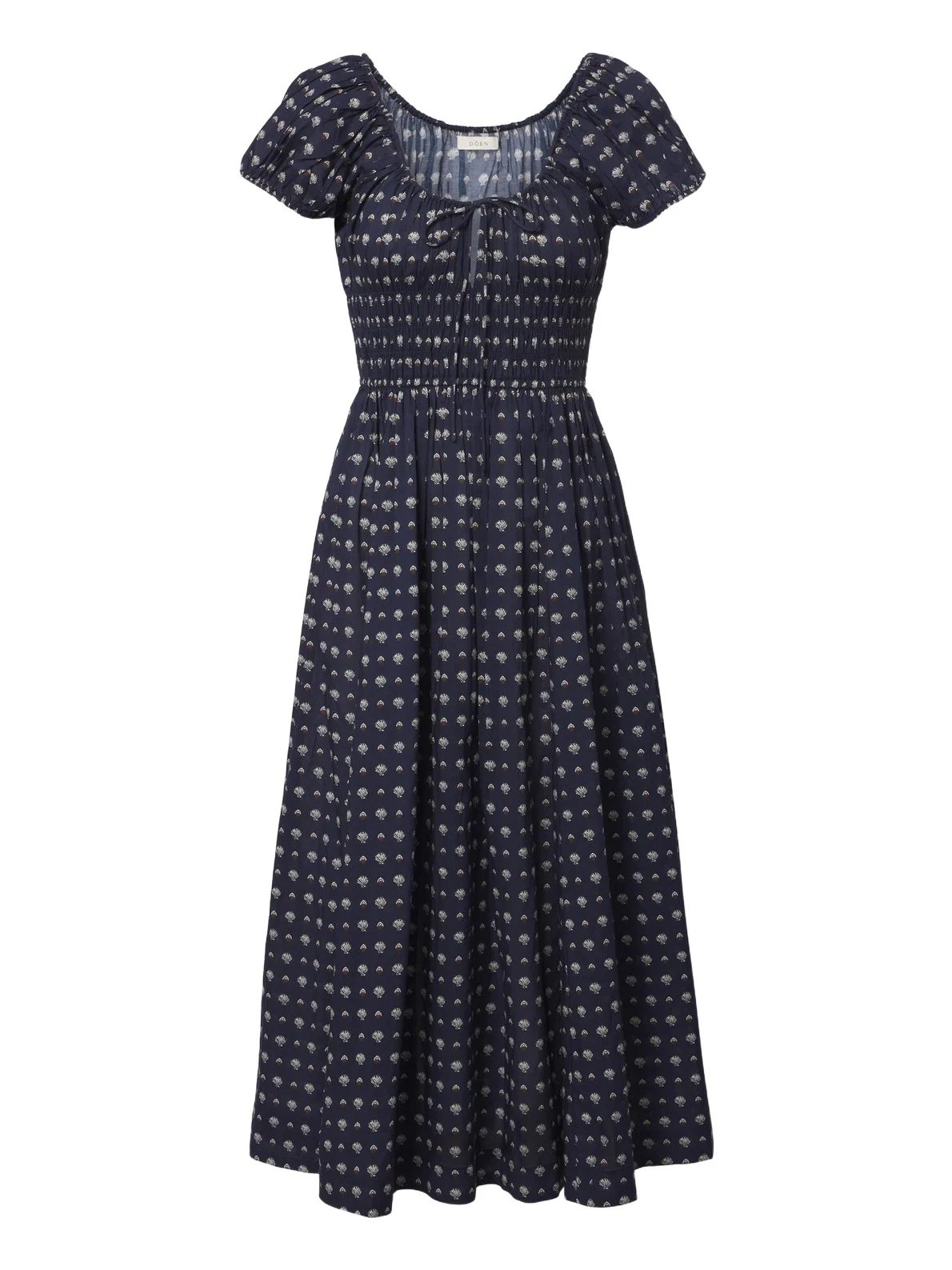 DÔEN Dôen Quinn printed cotton poplin midi dress