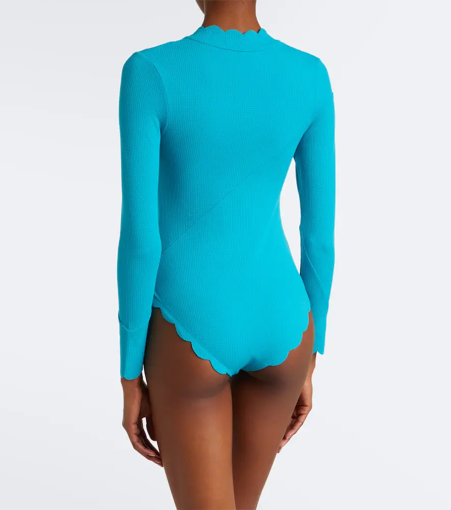 Marysia North Sea scalloped rashguard swimsuit | Thumbnail 2 Marysia North Sea scalloped rashguard swimsuit | Thumbnail 2