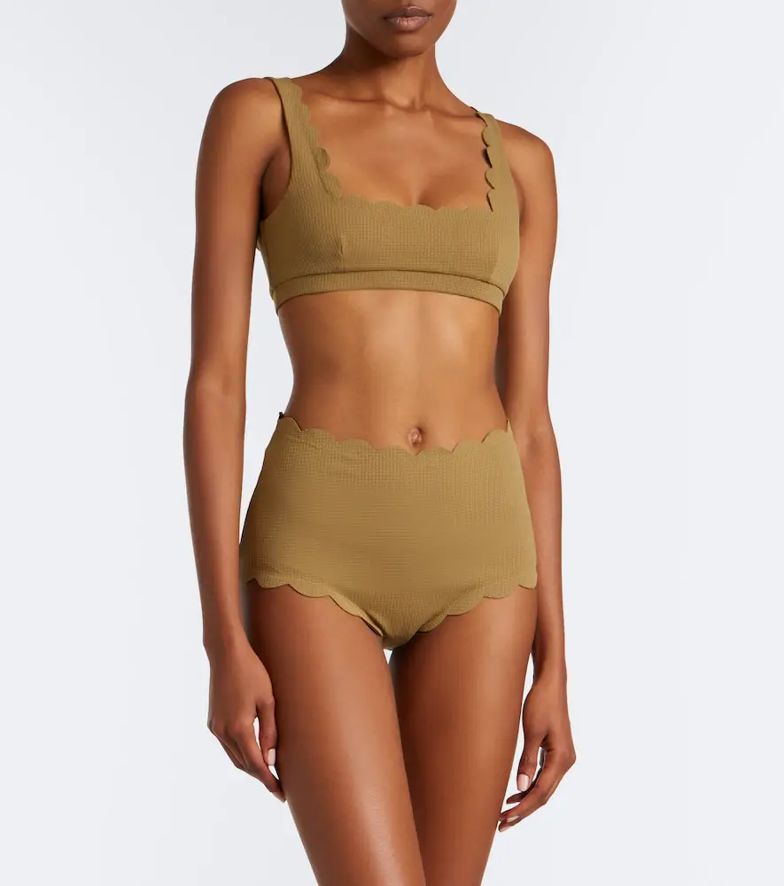 Marysia Mini Palm Springs scalloped bikini top | Thumbnail 3