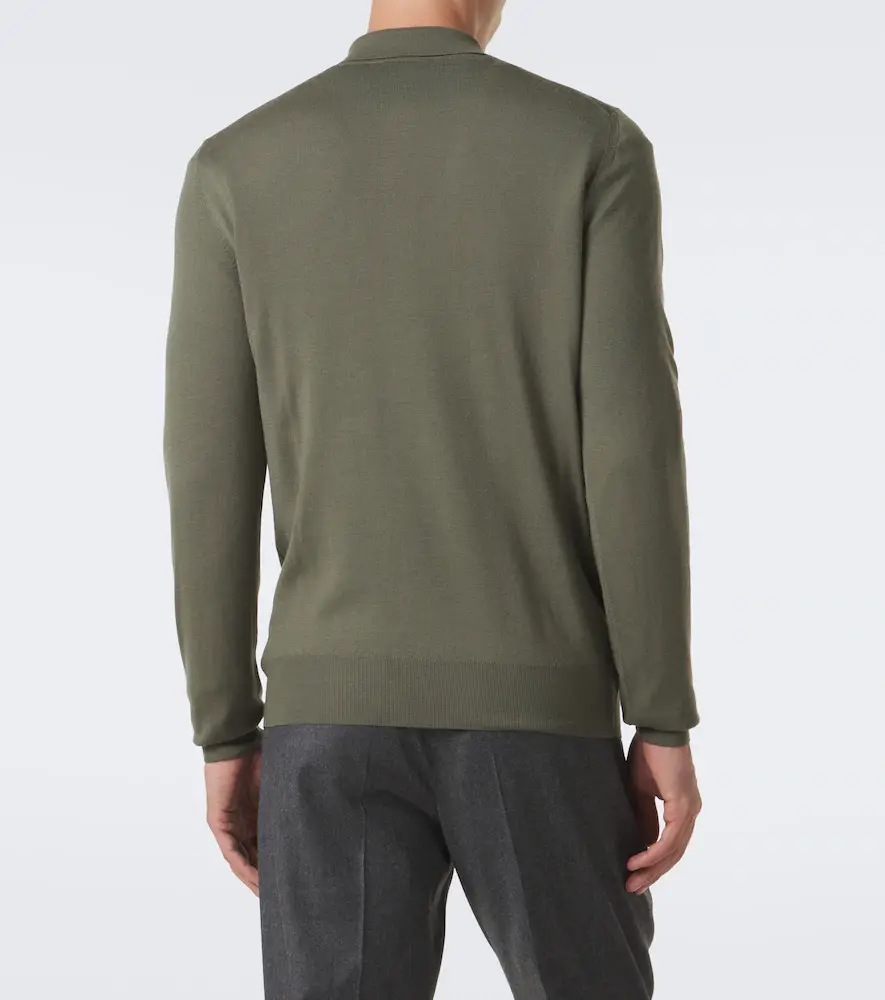 Canali Virgin wool polo sweater | Thumbnail 4 Canali Virgin wool polo sweater | Thumbnail 4