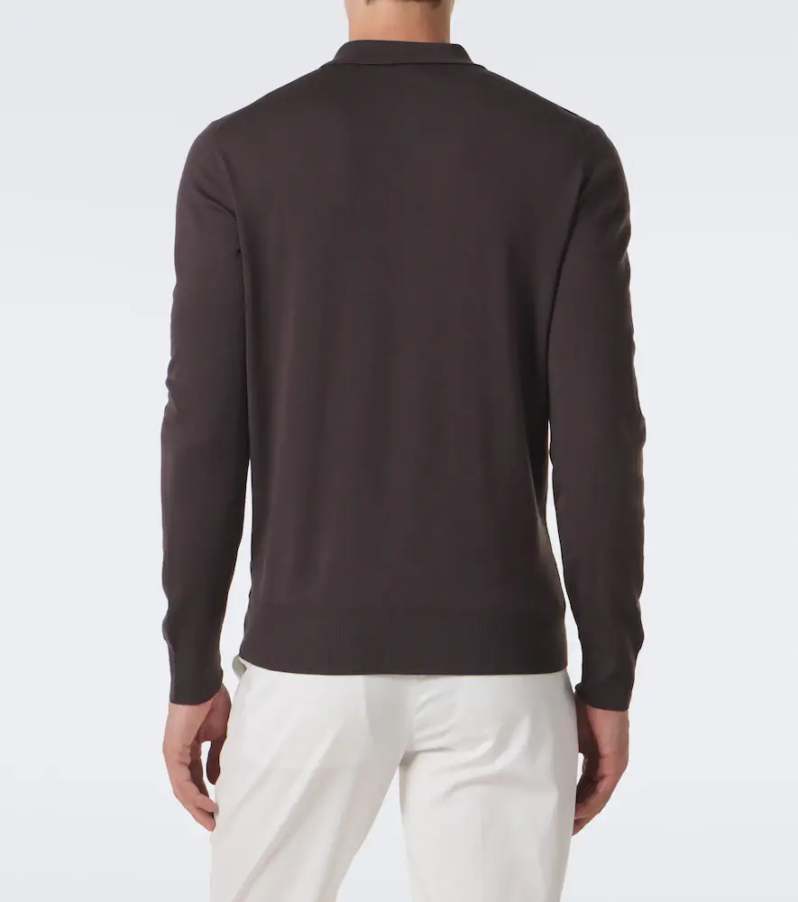 Canali Virgin wool polo sweater | Thumbnail 3