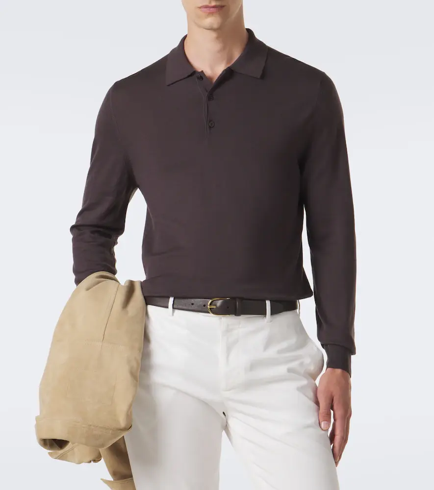 Canali Virgin wool polo sweater | Thumbnail 5