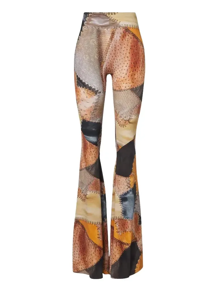 Trompe l'ail flared pants Trompe l'ail flared pants