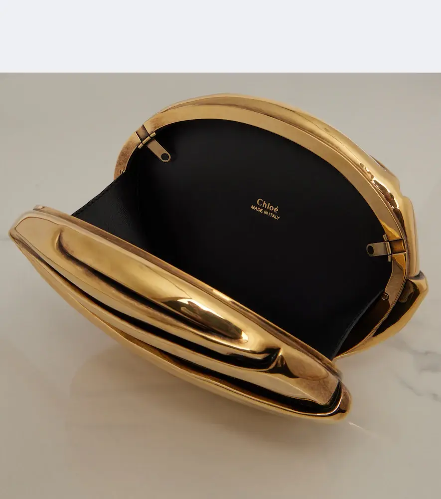 Chloe Chloé Chloé Plissé clutch | Thumbnail 4 Chloe Chloé Chloé Plissé clutch | Thumbnail 4