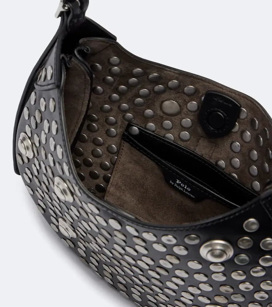 Polo Ralph Lauren Polo ID Small studded leather shoulder bag | Thumbnail 2 Polo Ralph Lauren Polo ID Small studded leather shoulder bag | Thumbnail 2