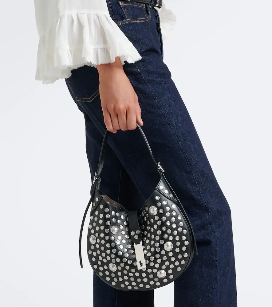 Polo Ralph Lauren Polo ID Small studded leather shoulder bag | Thumbnail 6 Polo Ralph Lauren Polo ID Small studded leather shoulder bag | Thumbnail 6