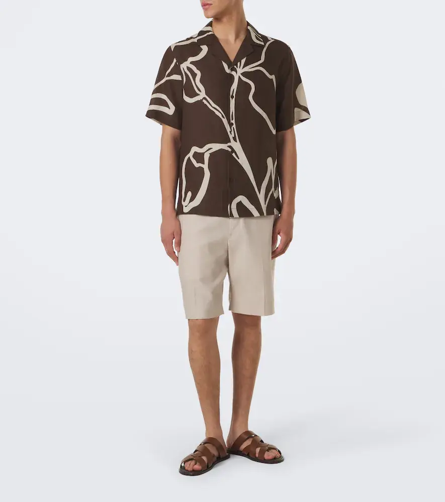Frescobol Carioca Printed linen bowling shirt | Thumbnail 3 Frescobol Carioca Printed linen bowling shirt | Thumbnail 3