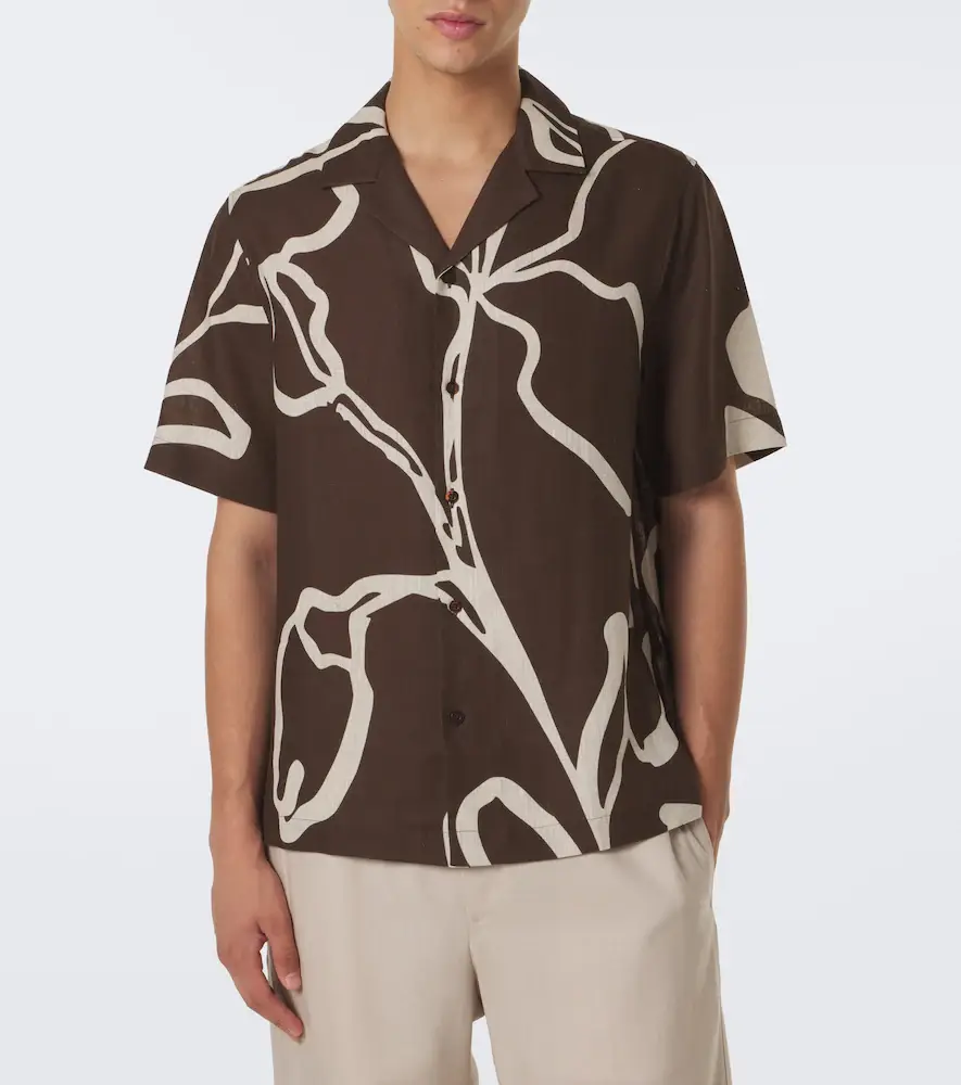 Frescobol Carioca Printed linen bowling shirt | Thumbnail 4 Frescobol Carioca Printed linen bowling shirt | Thumbnail 4