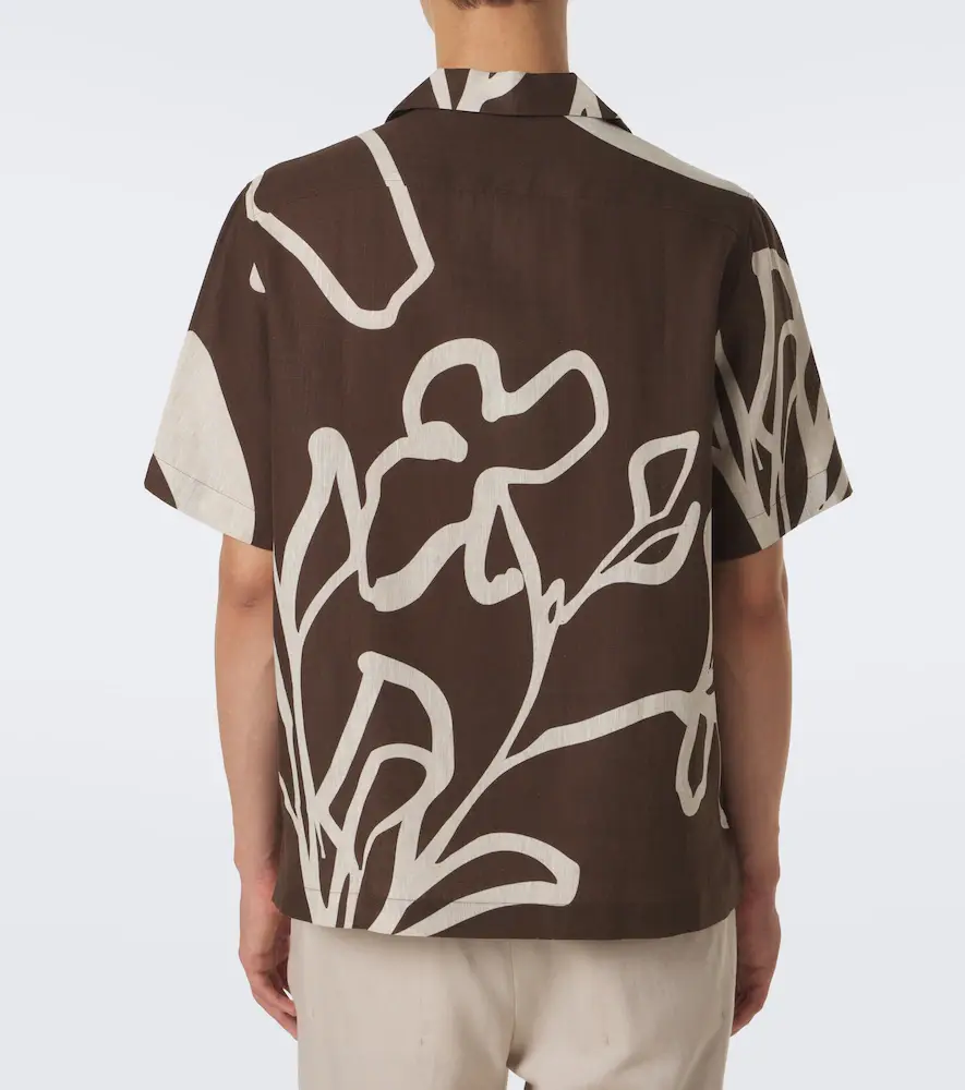 Frescobol Carioca Printed linen bowling shirt | Thumbnail 5 Frescobol Carioca Printed linen bowling shirt | Thumbnail 5
