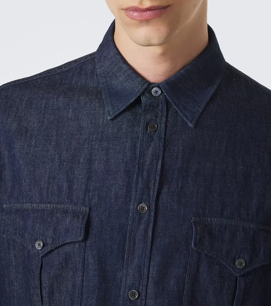 Jil Sander Cotton chambray shirt | Thumbnail 3 Jil Sander Cotton chambray shirt | Thumbnail 3