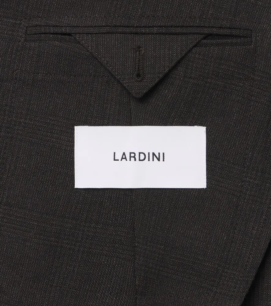 Lardini Checked double-breasted virgin wool suit | Thumbnail 2