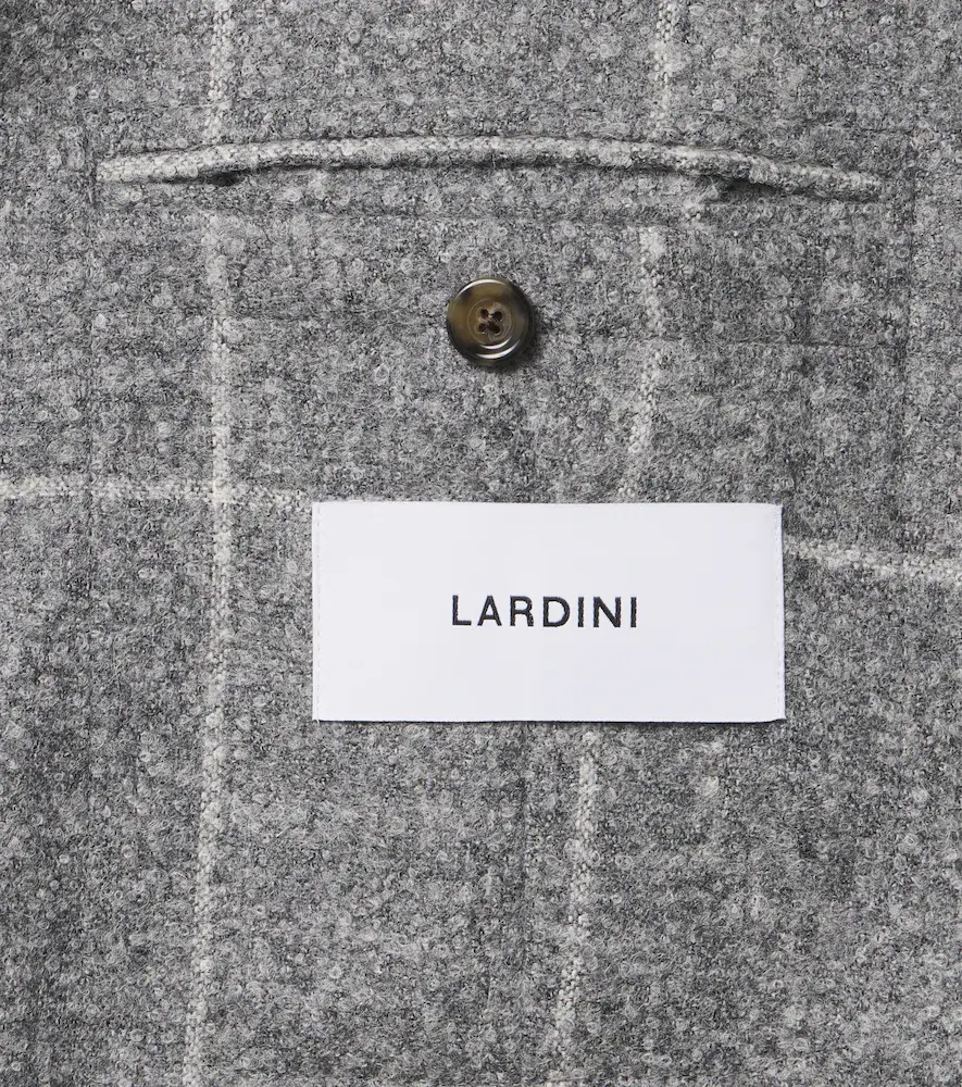 Lardini Checked alpaca and wool-blend blazer | Thumbnail 2 Lardini Checked alpaca and wool-blend blazer | Thumbnail 2