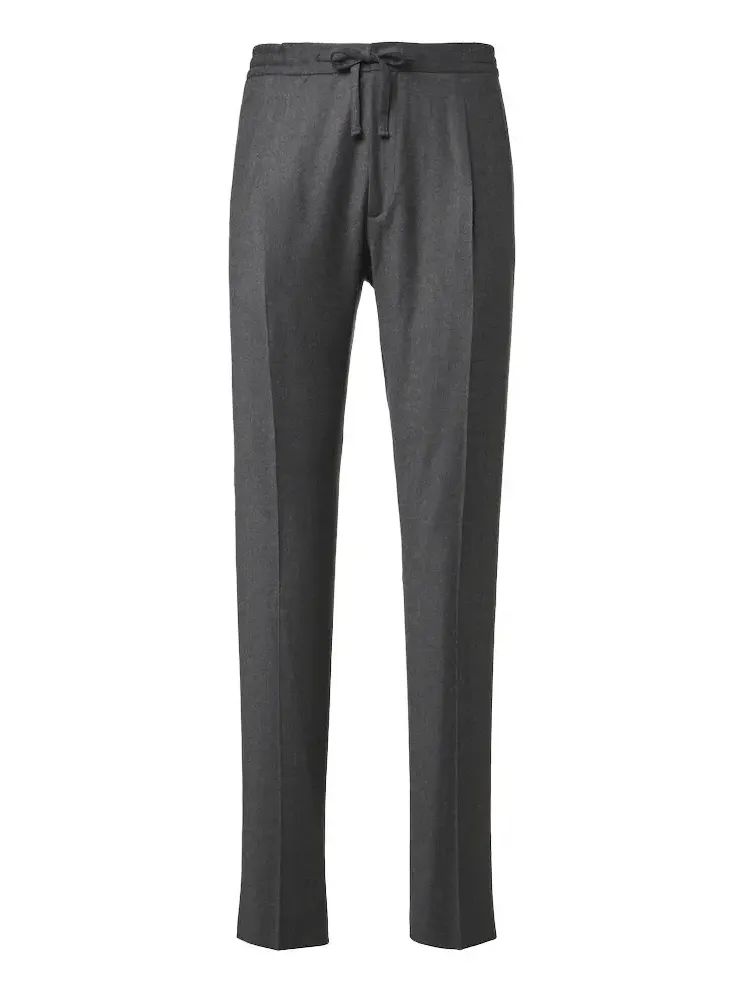 Wool and cashmere slim pants