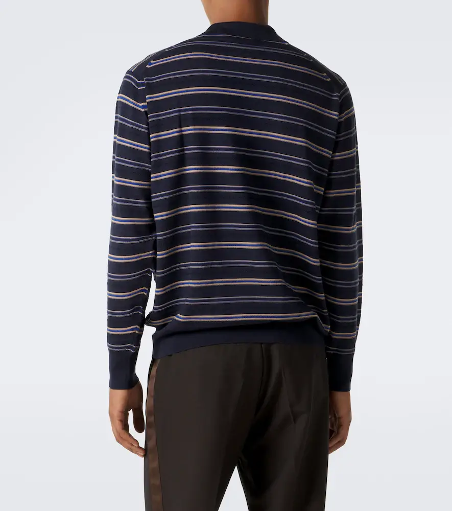 Wales Bonner Beam striped wool polo sweater | Thumbnail 4